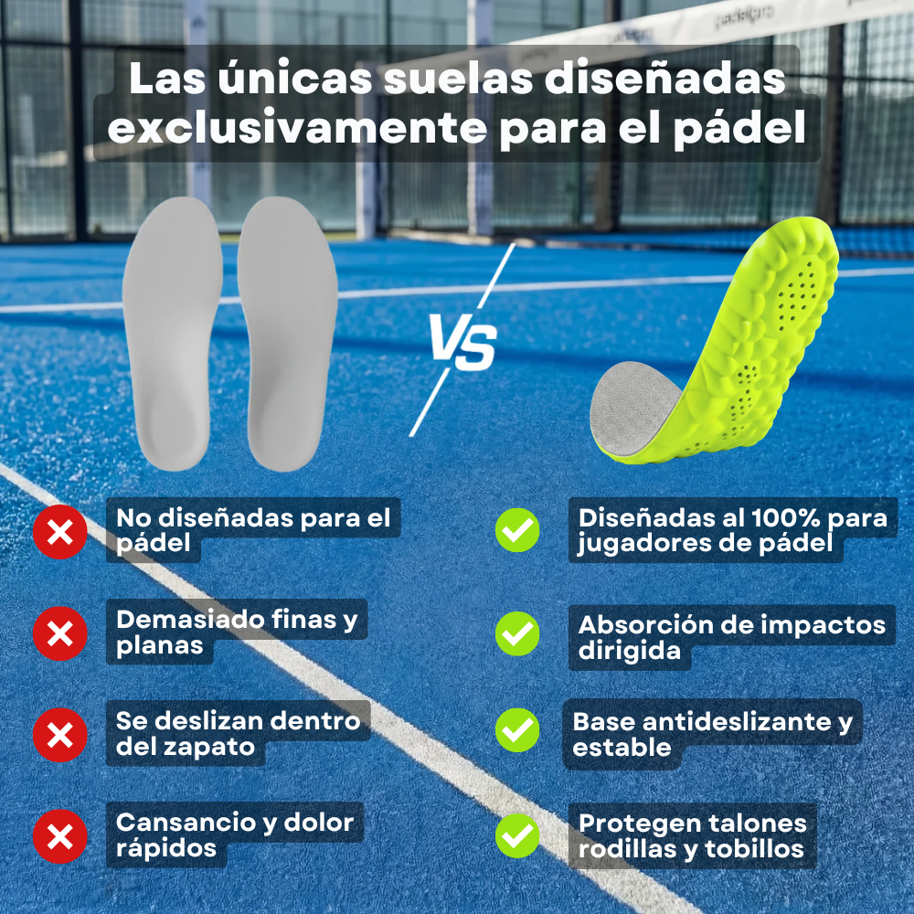 Plantillas Padelpro – Juega más tiempo, sin dolor