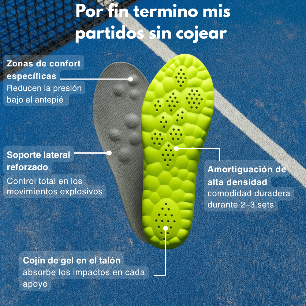 Plantillas Padelpro – Juega más tiempo, sin dolor